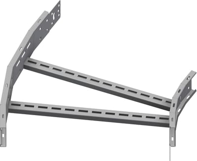 Øglænd System OE100 Flat Elbow 30°, 600 mm, R600, Hot-Dip Galvanised