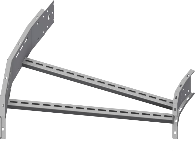 Øglænd System OE150 Flat Elbow 30°, 750 mm, R600, Hot-Dip Galvanised
