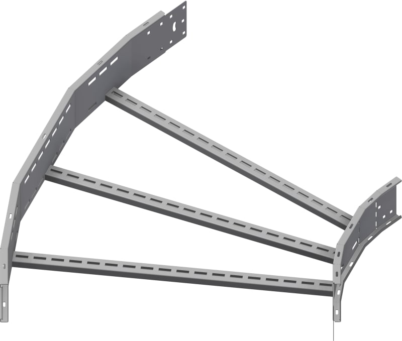 Øglænd System OE150 Flat Elbow 45°, 900 mm, R600, Hot-Dip Galvanised
