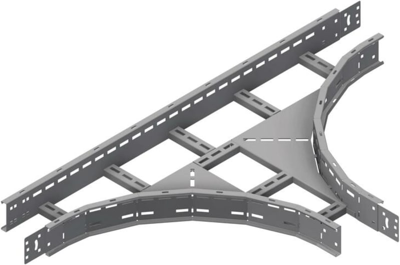 Øglænd System OE100 Tee, 150/150 mm, R600, Stainless Steel