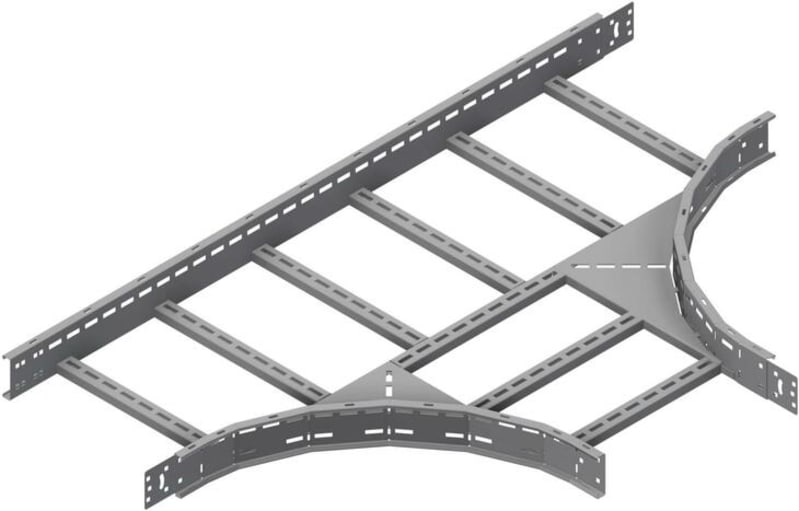 Øglænd System OE100 Tee, 450/450 mm, R600, Stainless Steel