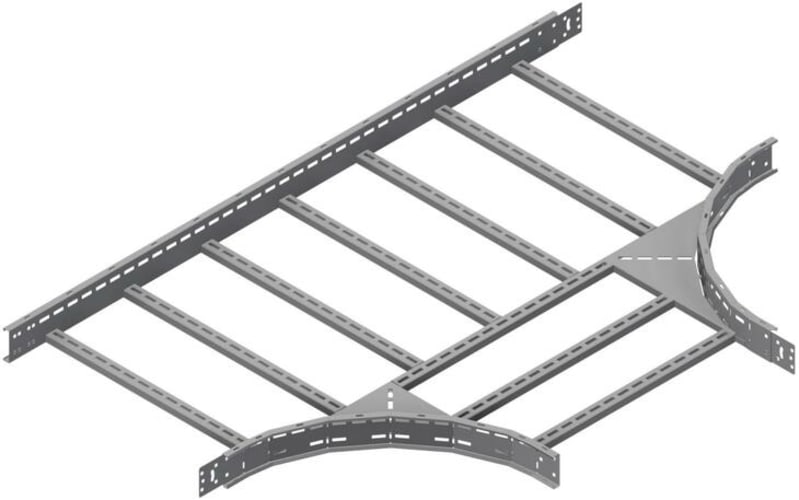 Øglænd System OE100 Tee, 750/750 mm, R600, Stainless Steel