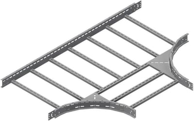 Øglænd System OE100 Tee, 750/750 mm, R600, Stainless Steel