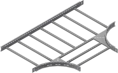 Øglænd System OE100 Tee, 900/900 mm, R600, Stainless Steel