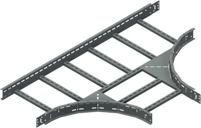 Øglænd System OE100 Tee, 450/450 mm, R600, Hot-Dip Galvanised