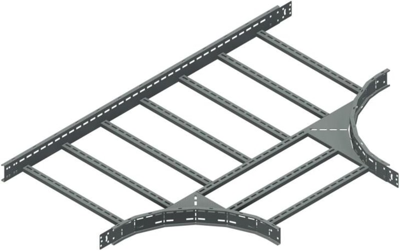 Øglænd System OE100 Tee, 750/750 mm, R600, Hot-Dip Galvanised