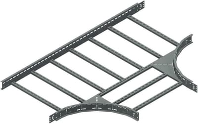 Øglænd System OE100 Tee, 750/750 mm, R600, Hot-Dip Galvanised