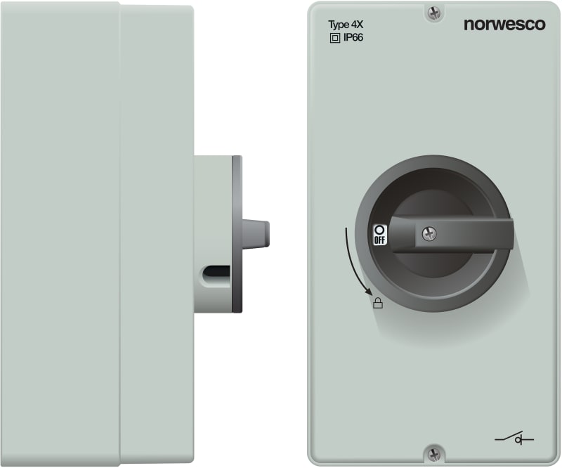 Norwesco DCM 416 DC Load Break Switch 4-Pole 16 A for PV Systems