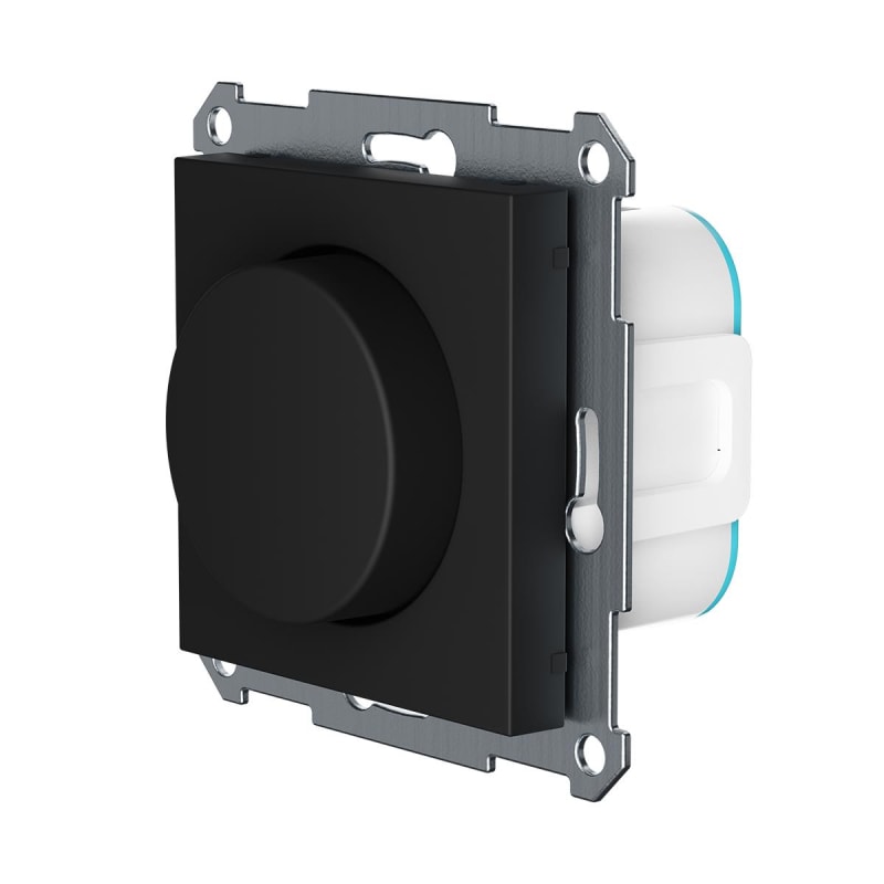 Rotary dimmer EB,black,1-2POL,300VA,BT,mesh (VRI-02-EB)
