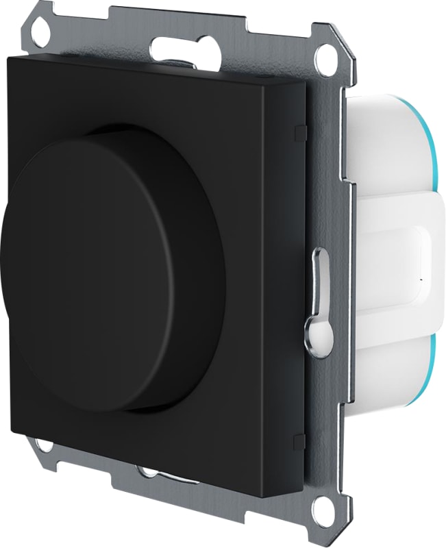 Rotary dimmer AB,black,1-2POL,300VA,BT,mesh (1400824)