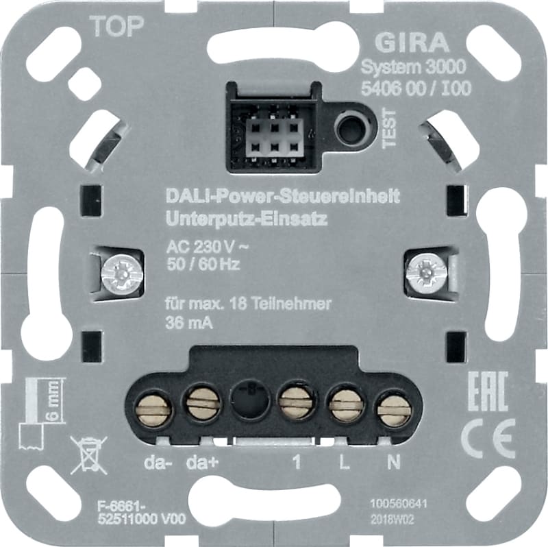 S3000 DALI Dimmer TR. w/Power (540600)