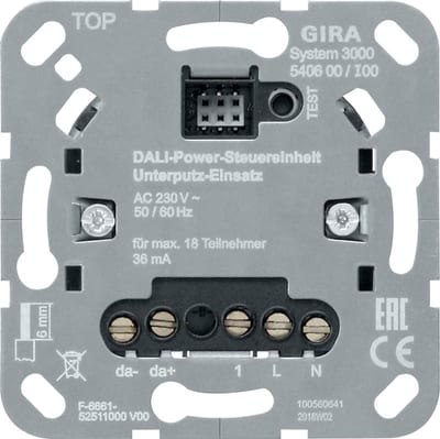 S3000 DALI Dimmer TR. w/Power
