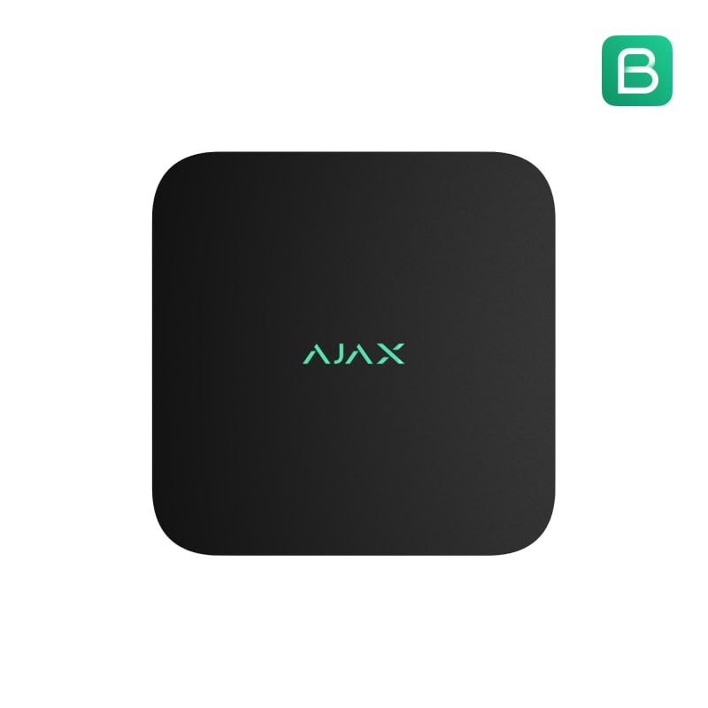 Ajax 8 Channel NVR. Black. (70938.122.BL)