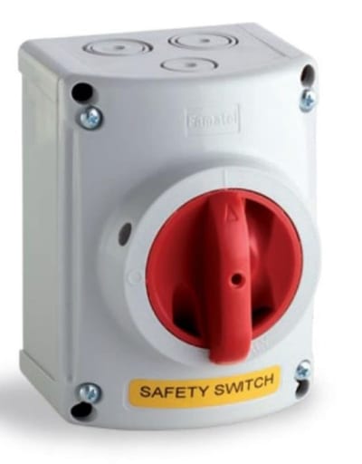 Safety switch PV 3P20A grey IP65