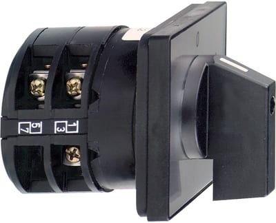 Schneider Electric Harmony K1, K2, Cam reversing switch, 3 poles, with off position, 60° switching angle, 32 A, multi-fixing K30E003WP