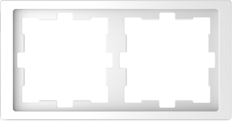 Schneider Electric Cover frame, Merten D-Life, 2 gangs, lotus white MTN4020-6535