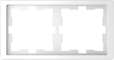 Schneider Electric Cover frame, Merten D-Life, 2 gangs, lotus white MTN4020-6535