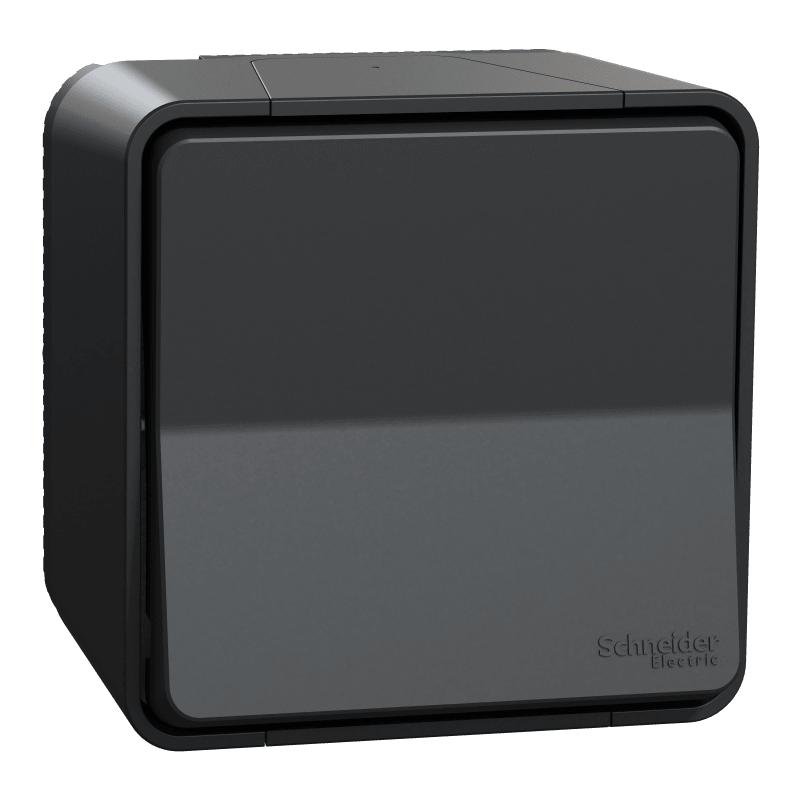 Schneider Electric Push-button, Mureva Styl, 10A, 250V, IP55, anthracite MUR35026