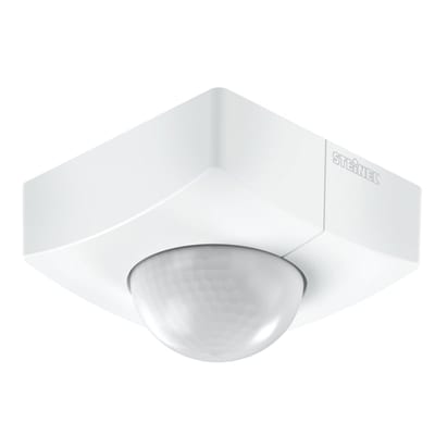 Steinel IS 345 square ceiling motion sensor with on/off relay 230 V, white