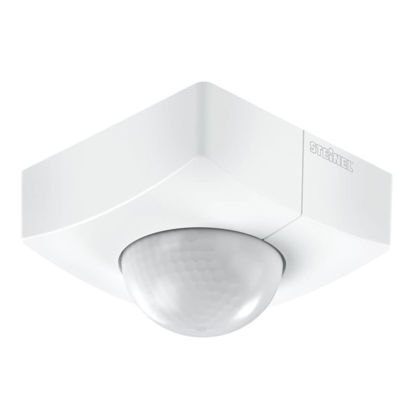Steinel IS 345 Square Ceiling Motion Sensor, PF Connector, Surface-Mount, White (010539)