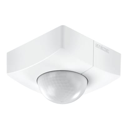 Steinel IS 345 Square Ceiling Motion Sensor, PF Connector, Surface-Mount, White