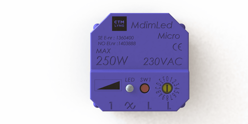 CTM Lyng MDimLed Micro Universal Dimmer 3–250 W (1403888)