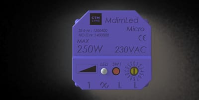 CTM Lyng MDimLed Micro Universal Dimmer 3–250 W