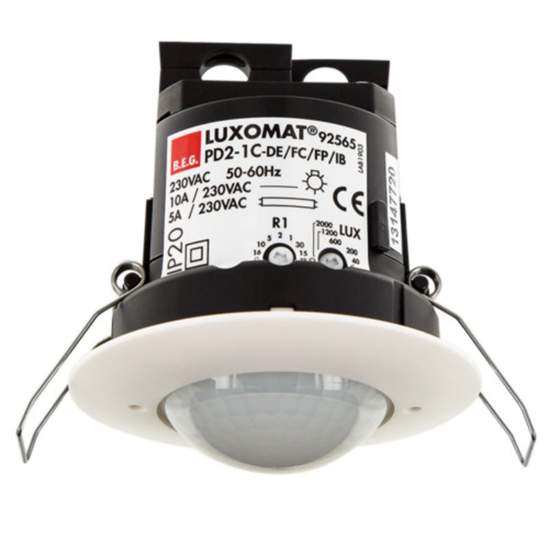 Carlo Gavazzi Ceiling-Recessed Presence Detector, 360°, Passive Infrared (92565)
