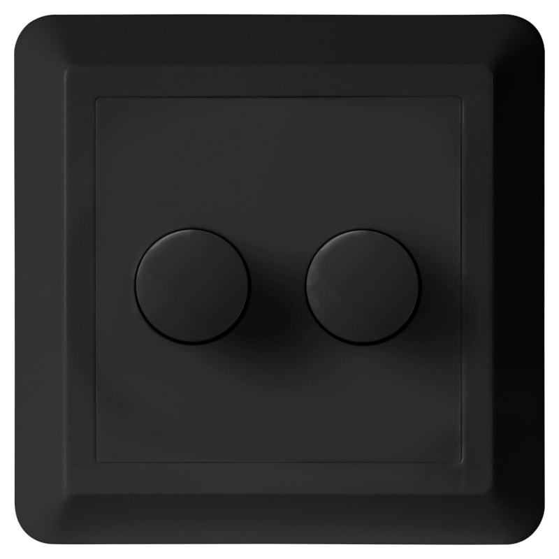 UniDim Duo LED 2X100W 1-Pole Black. (1405958)