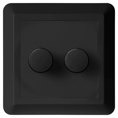 UniDim Duo LED 2X100W 1-Pole Black.