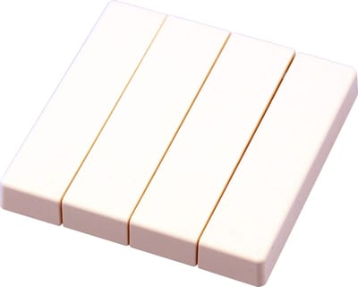 Eaton CWIZ-04/01 4-gang rocker, pure white, 55 x 55 mm