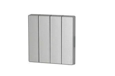 Eaton 4-gang rocker silver 55x55 mm