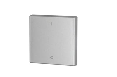 Eaton Single Rocker Silver 55x55 mm 1/0