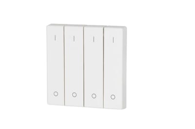 Eaton 147597 CWIZ-04/11 4-Gang Rocker White 55x55 mm with 0/1 Markings