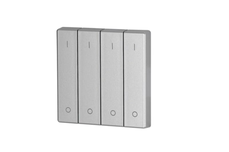 Eaton 147599 Four-Hallway Rocker 55x55 mm Silver with 0/1 Symbols