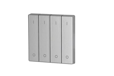 Eaton 147599 Four-Hallway Rocker 55x55 mm Silver with 0/1 Symbols