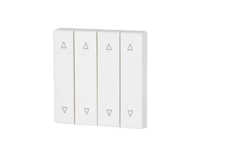 Eaton 4-Gang Rocker Pure White 55x55 mm On/Neutral (147621)