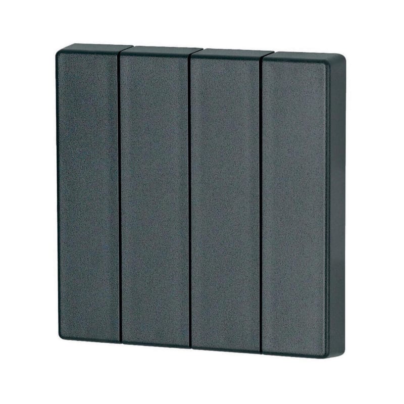 Eaton 4-Gang Push-Button Rocker Matte Black 55x55 mm (CWIZ-04/09)