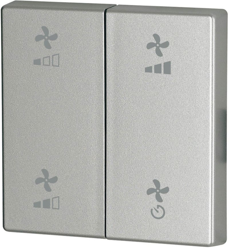 Matt silver double, Fan Symbol (CWIZ-02/A3)
