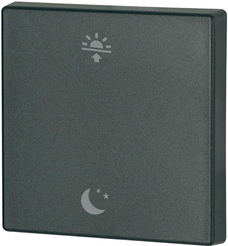 Eaton CWIZ-01/f9 Single Rocker Matt Jet Black Morning/Night Scene