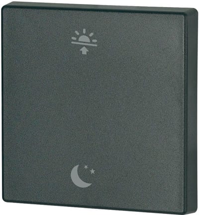 Eaton CWIZ-01/f9 Single Rocker Matt Jet Black Morning/Night Scene