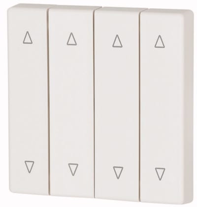 Eaton alpine white 4-gang rocker 55x55 mm up/down