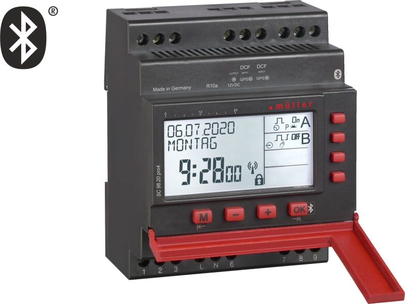 Function LA1094BT Annual Time Switch MM7587 2-Channel 12-24 V AC/DC, Bluetooth