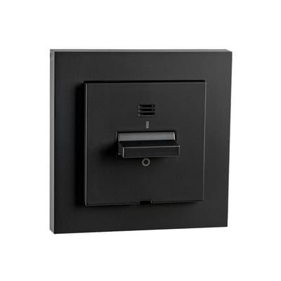 Switch WITH LIGHT IF 2-Pole Black