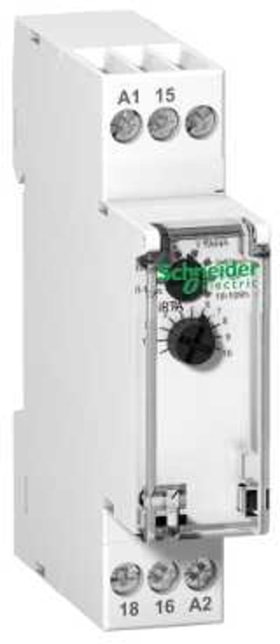 Schneider Electric iRTA relay - delays energizing of a LOAD-1C/O - Uc 24-240 VAC/24VDC A9E16065