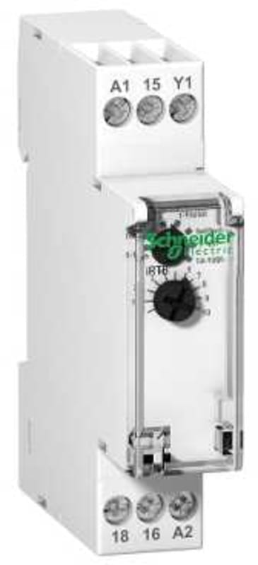 Schneider Electric A9E16066 iRTB relay-delays de-energizing a load upon CLOSING-1C/O - Uc 24-240 VAC/24VDC