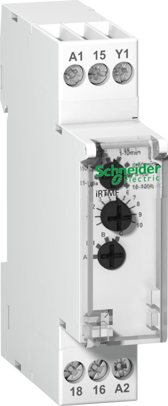 Schneider Electric iRTMF multifunction time delay relay - 1 OC - 12-240 VAC/DC A9E16070