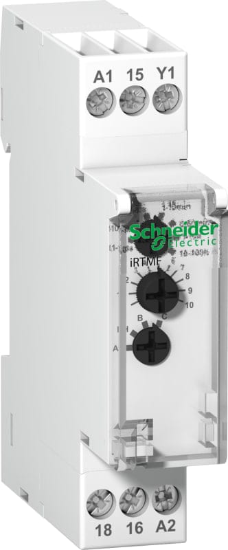 Schneider Electric iRTMF multifunction time delay relay - 1 OC - 12-240 VAC/DC A9E16070