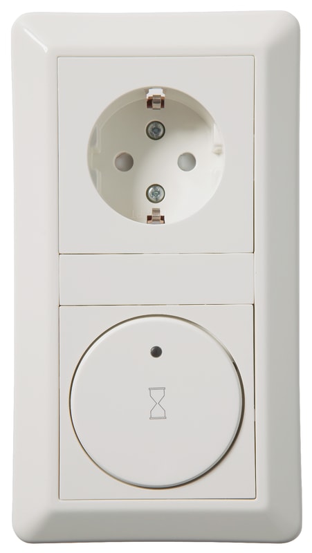 Timerkit with EARTH Recessed POLAR WHITE (EKO03427)
