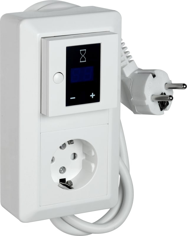 Time Switch Set 16A 2P cable POLAR WHITE (EKO07087)
